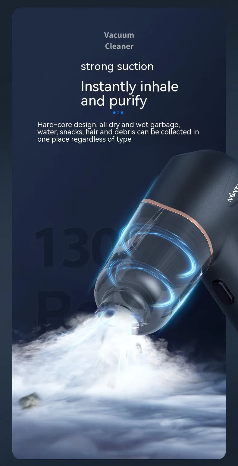 3 in 1 Car Mini Wireless Handheld Portable Vacuum Cleaner