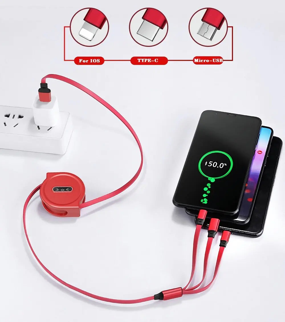Infällbar USB-kabel