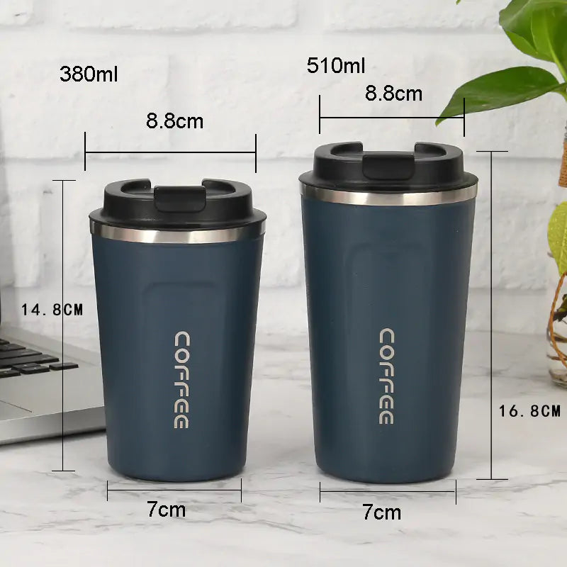 Kaffemuggar i rostfritt stål (380/510 ml 304)