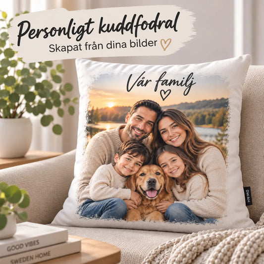 Personligt Kuddfodral med Egen Bild – Skapa Din Egen Design