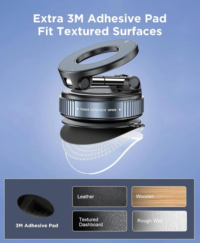 3M adhesive pad with text on a blue background