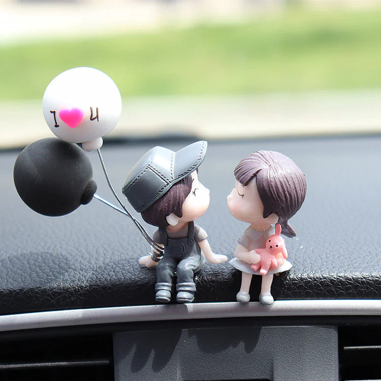 Cute Couple Dashboard Ornaments