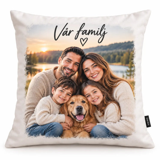Personligt Kuddfodral med Egen Bild – Skapa Din Egen Design