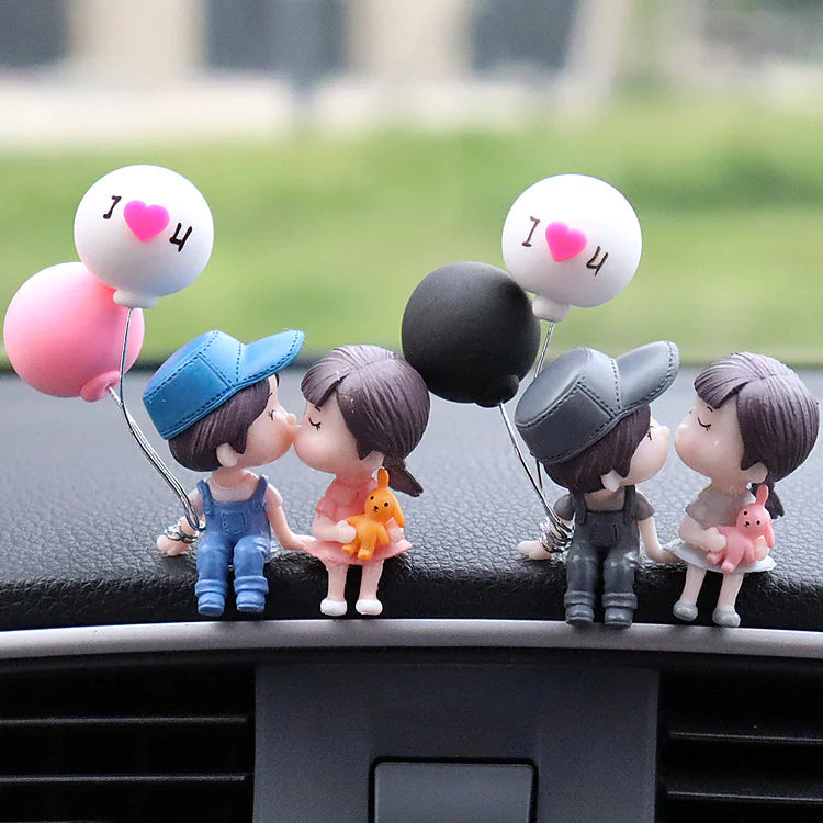 Cute Couple Dashboard Ornaments