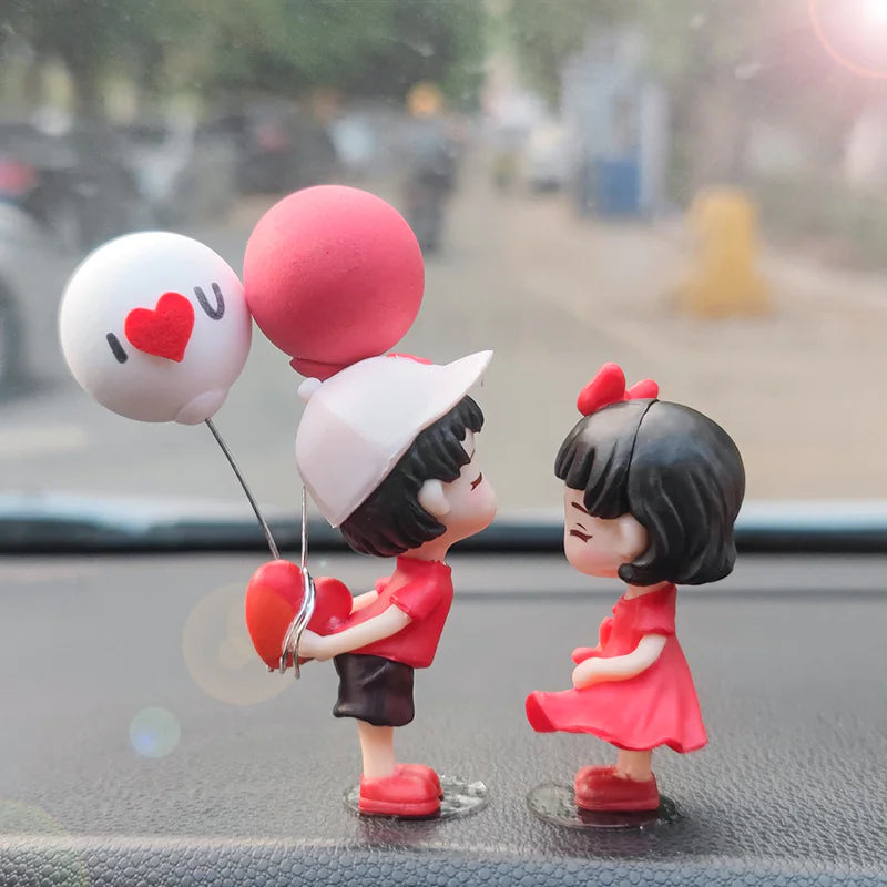 Cute Couple Dashboard Ornaments