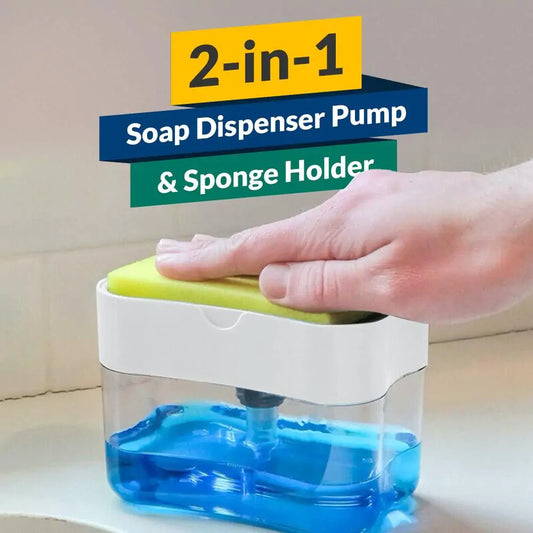 Tvålpump och svampbehållare