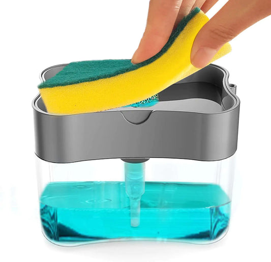 Tvålpump och svampbehållare